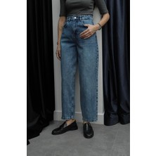 Havoş Mavi Barrel Fit Jean