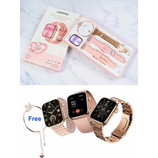 Normadia G9 Mini Uyumlu Kadın Akıllı Saat, Gold, 41MM, Yenilikçi ve Şık Tasarım