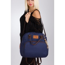 Lui Baby Anne Bebek Bakım Sırt ve Omuz Çantası Püskül Detaylı