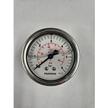 Özgürce Çap 63 Arka 6 Bar Gliserinli Manometre Pakkens