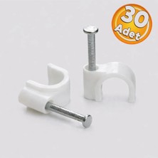 Politec ZP-1166 2 Numara Beton Çivili Kablo Sabitleme Kroşe (30 Adet)