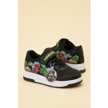 Craftique Minecraft Temalı Kaliteli Şık Erkek Çocuk Spor Ayakkabı Cırt Cırtlı Günlük Sneaker