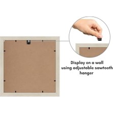 Americanflat 11X11 Resim Çerçevesi Açık Ahşapta - 8x8 Mat ve 11X11 Ekranlar Matsız - Kırılmaz Camlı Kompozit Ahşap - Duvar Için Yatay ve Dikey Biçimler