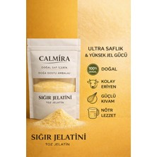 Calmira Jelatin Toz 35 gr / %100 Saf Sığır Jelatini Tozu / 240 Bloom / Helal Sertifikalı / Koruyucu Içermez