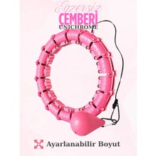 VeraGlobe Buğz Hulahup Egzersiz Çemberi - Egzersiz Halkası - Ağırlıklı - Bel Bölgesi Ayarlanabilir - Hulahup