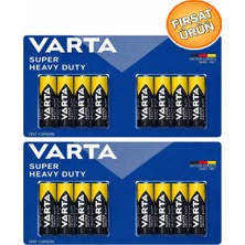 Aaa Kalem Pil 16'lı | Süper Güçlü | Uzun Ömürlü Çinko Karbon | Ekonomik Paket