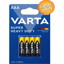 Anı Ofis Kırtasiye Aaa İnce Kalem Pil 4'lü | Süper Güçlü | Uzun Ömürlü Çinko Karbon | Ekonomik Paket