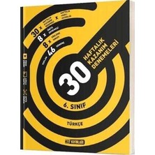 Karma Kitaplar Hız Yayınları 6. Sınıf Türkçe 30 Haftalık Kazanım Denemeleri 2024