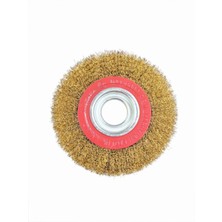 Özgürce Daire Saçak Telli Sarı Tel Fırça 150 mm – Temizlik ve Bakım Için Ideal