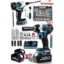 Özgürce Akülü Somun ve Vidalama Takım Seti, 44 Parça, Güçlü ve Kullanışlı