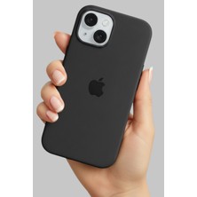 Pronorth IPhone 13 - 14 Uyumlu Kılıf Logolu Lansman Soft Yumuşak İçi Kadife Silikon Kapak