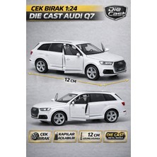 Yıldırım Oyuncak Die Cast Metal Gövdeli Çek Bırak 12 cm Açılabilir Kapılı Oyuncak Audi Q7 Araba