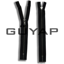Güyap Yapı Tekstil Premium Demir Diş Fermuar  [ 20 cm Siyah - Black Nikel Diş - Tip/3 Numara - 10 Adet ]