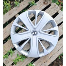 Yk Hyundai I20 / I10 / Bayon / Accent 15 Inç Uyumlu Jant Kapağı 4'lü Takım Amblem Hediyeli