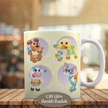 Asilmeydan Minik Kedi Köpek ve Ördek Yavruları Kupa Bardak Hediyelik-75