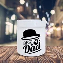 Asilmeydan Şapka ve Pipolu Best Day Yazı Baskılı Küllük Kül Tablası -66610