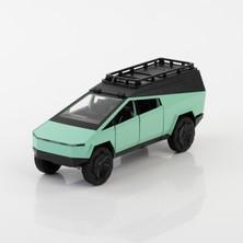 Vardem 1:24 Ölçek 4 Kapısı Kaput ve Kasası Açılan Metal Model Araba Yeşil