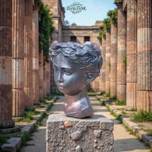 Antik Yunan Helen Beton Saksı 21CM×15CM Büyükboy |bitkitürk Tasarım