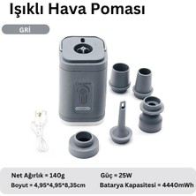 Özgürce Taşınabilir Kablosuz Elektrikli Hava Pompası, Type-C Şarjlı, Çok Fonksiyonlu