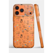 3gen Case Iphone 17 Pro Max Kılıf Desenli Şeffaf Silikon Kılıf Cat9