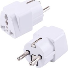 Uluslararası Seyahat Adaptörü 2’li Set, Tip C Avrupa + Tip G Ingiltere Adaptör Fişi, 150+ Ülke Uyumu, Çoklu Uç Fiş Desteği, Hac/umre/abd/ab/ingiltere/avustralya Priz Dönüştürücü