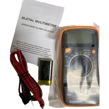 XL830L Dijital Multimetre LED Ekranlı Avometre Mini Ölçü Aleti 9V Pil Hediyeli Cep Multimetresi