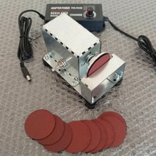 Özgürce Mini Disk Zımpara Makinesi, Cırtlı 50MM, Tesbih, Epoksi, Bıçak Bileme