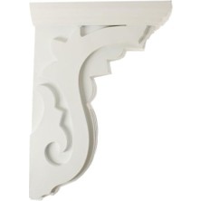 Ekena COR06 x 11 x 16PE 6 Genişlik x 27,9 cm Derinlik x 16 1/4 Inç Yükseklik Piemonte Corbel – Boyalı