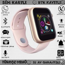 Normadia Z6 Plus Akıllı Saat, Kameralı, Sim Kartlı, Bluetooth, Renk Gold