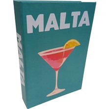 Biseystore 2025-673 Malta Dekoratif Kitap Kutusu
