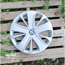 Yk Seat Leon / Ibiza Uyumlu 15 Inç Jant Kapağı 4'lü Takım Amblem Hediyeli