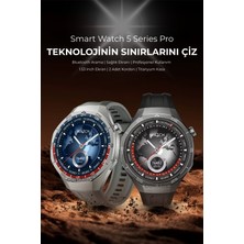 Normadia Şık ve Dayanıklı 46MM Titanyum Akıllı Saat, Sağlıklı Yaşam Dostu