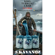 Yengeç 3 Kavanoz Turkuaz King 3 x 240 gr Anzeli Naturel Çakşır Otu Macunlu Ballı Polenli Mavi Yaban Mersinli Multivitamin Bitkisel Macun