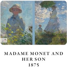 Impressionism Series - A6, Claude 4'lü Defter Seti I, Çizgisiz, Toplam 192 Sayfa, Her Biri 48 Sayfa, Tel Dikiş, Esnek Kapak, Oval Kenar, Tuval Doku, 60 Gram, Sarı Krem Renk