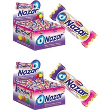 Helia Studio 1 Kutu 100'LÜ Böğürtlen Aromalı Nazar 3'lü Sakız - Nostalji Hediyelik Şekerleme