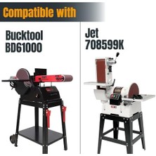 110170V 6 x 48 Inç Zımpara Kayışları | 60 Grit Alüminyum Oksit Zımpara Kemeri | Taşınabilir Kayış Zımpara Makinesi Için Premium Zımpara Kağıdı, 10'lu Paket