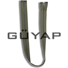Güyap Yapı Tekstil Premium Kemik Diş Döner Kafa Mont Fermuarı [ Haki - 75 cm - Döner Kafa (Çift Taraflı) - 10 Adet ]