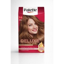 Palette Deluxe 7-0 Kumral Saç Boyası – Kalıcı Renk, Zengin Yağ Bakımı ile Parlak Saçlar