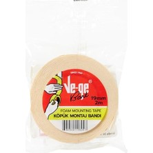 Kopuk Montaj Bandı - 19MM x 2m, Yapışkan Montaj Için