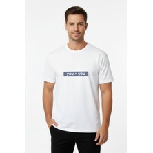 White Whale Rare Self Identity – You = You Tipografik Erkek T-Shirt