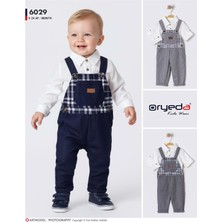 Gültekin Bebe Oryeda Gömlekli Kareli Slopet 9-24 AYLIK-437755262 - Gri