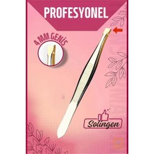 Esranın Dünyası Turk 4 mm Geniş Uçlu Cımbız Çelik Solingen Professional RSHPS34-ESRDNS