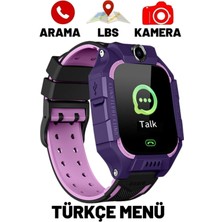 Normadia Çocuklar Için Akıllı Saat Sım Kartlı Kameralı Lbs Takip Özellikli Mor