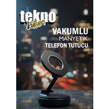 teknokutum 360 Dönebilen Araç Içi Telefon Tutucu Vakumlu Magsafe Destekli Masa Üstü Duvar Telefon Tutucu