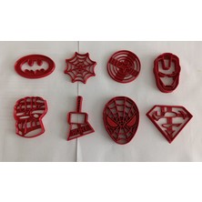 RPMD Store Rpmdstore Süper Kahraman Kalıpları Oyun Hamuru Kalıbı Hamur Kalıbı Kek Kalıbı Kurabiye Kalıbı