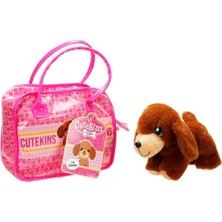 50585 Cutekins Taşıma Çantalı Peluş Köpek -Sunman