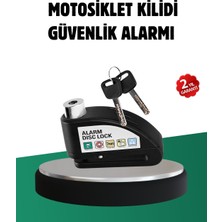 Zero Land Snmswrld Titreşim Sensörlü Alarm Disk Kilidi Motosiklet Scooter Bisiklet