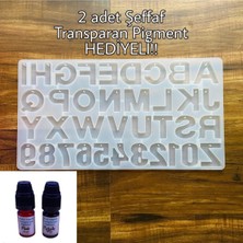 Özgürce El Yapımı Büyük Epoksi Anahtarlık, Ters Harf Tasarımı, Şık Aksesuar