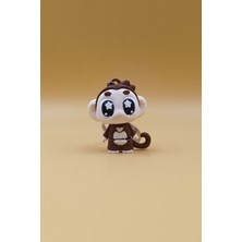 Rodopiva Yıldız Göz Maymun Anahtarlık - Hareketli Anahtarlık Çanta Süsü Charm