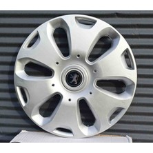 Yk Peugeot 206 / 107 / 108 / 106 / 205 / Partner Uyumlu 14 Inç Jant Kapağı 4'lü Takım Amblem Hediyeli